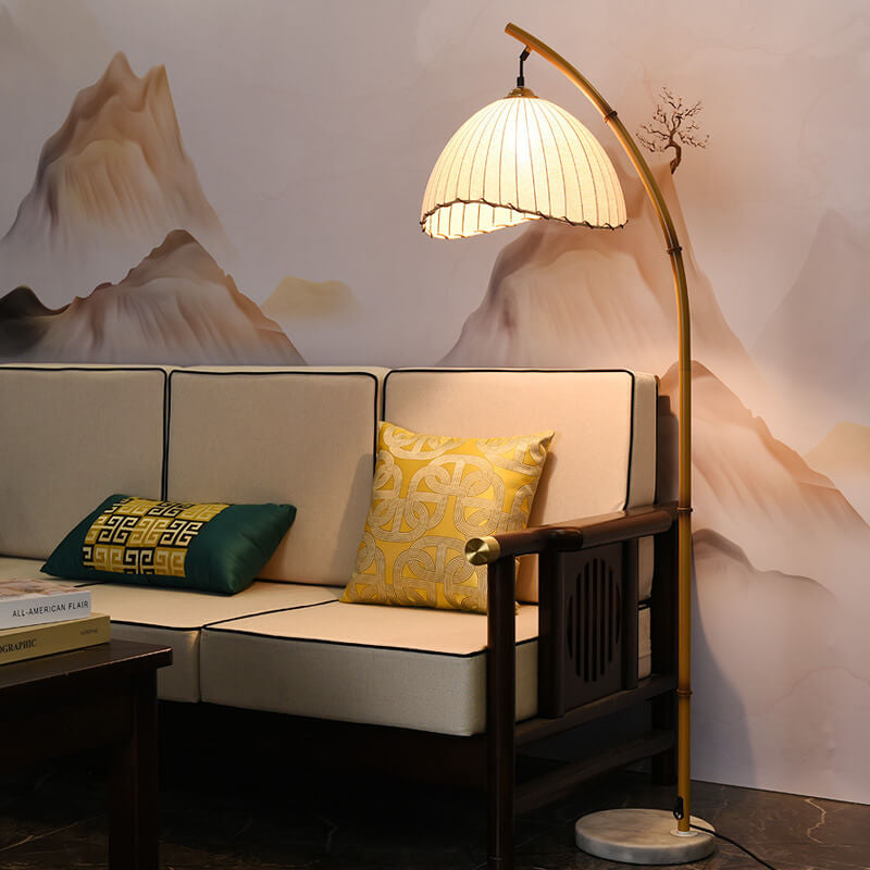 Bamboo Style Floor Lamp for Living Room