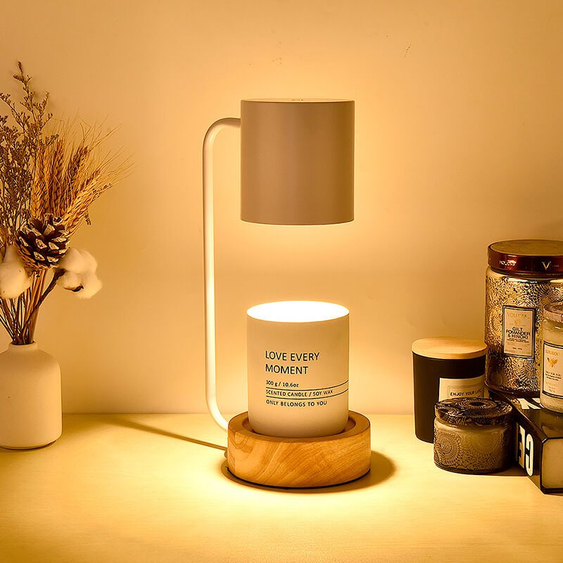 Japanese Wood Dimmable Table Lamp for Bedroom