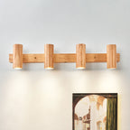 Modern Wood Track Wall Sconce for Bedroom and Hallway