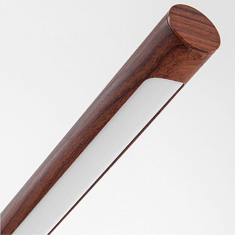 Wood Grain LED Table Lamp for Bedroom