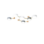 Scandinavian Wood LED Flush Mount Ceiling Light