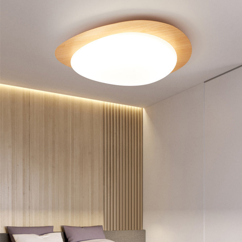 Scandinavian Pebble LED Flush Mount Ceiling Light for Bedroom