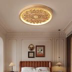 Carved LED Flush Mount Ceiling Light for Bedroom