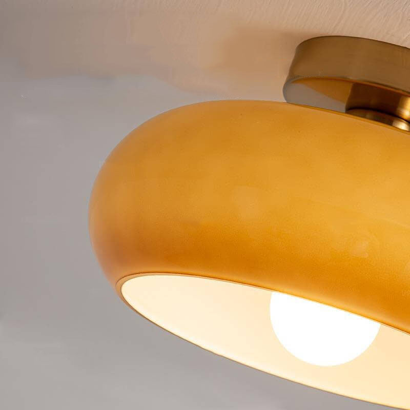 Retro Glass Flush Mount Ceiling Light and Pendant