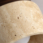 Travertine Flush Mount Ceiling Light for Hallway