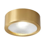Ultra-Thin Copper LED Flush Mount Ceiling Light