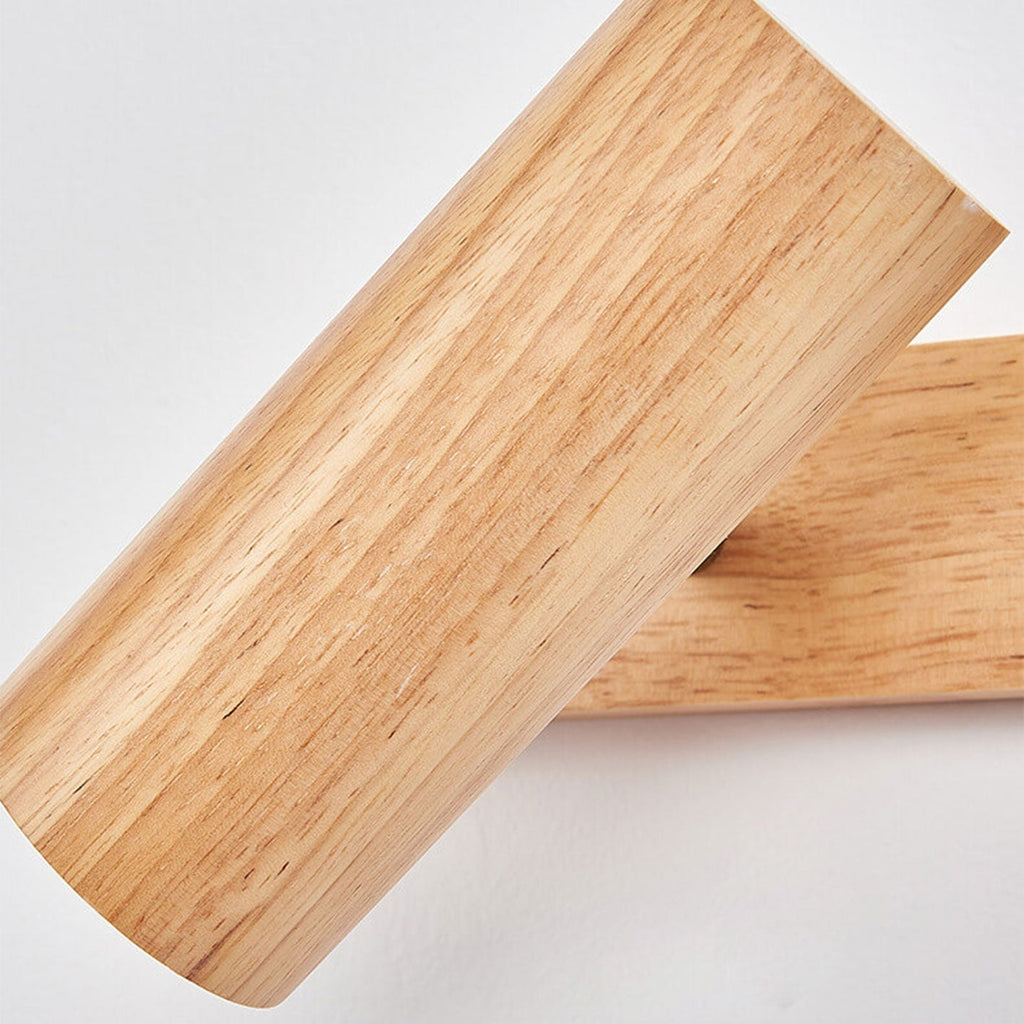 Modern Wood Track Wall Sconce for Bedroom and Hallway