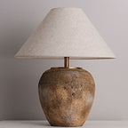Ceramic Fabric Table Lamp for Bedroom