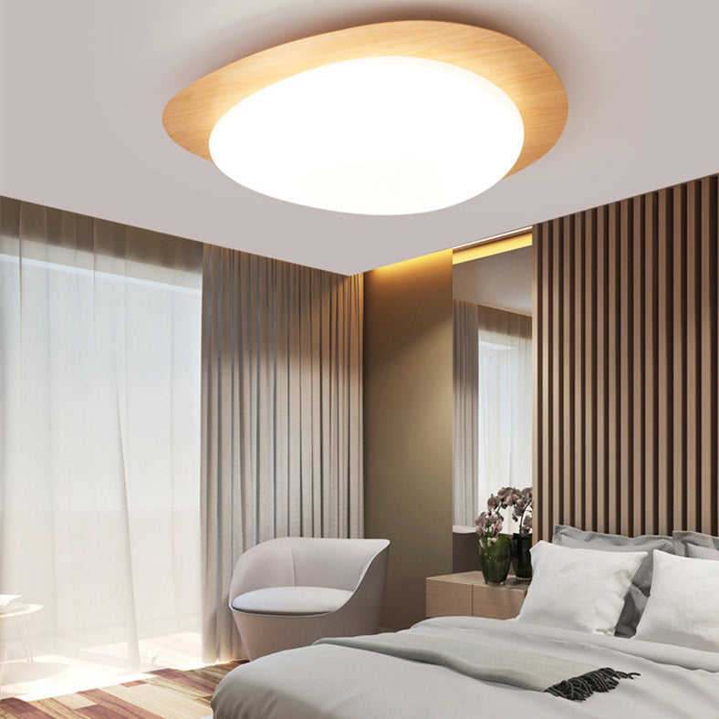 Scandinavian Pebble LED Flush Mount Ceiling Light for Bedroom