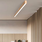 Wood Grain LED Flush Mount Ceiling Light for Living Room