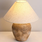 Ceramic Fabric Table Lamp for Bedroom