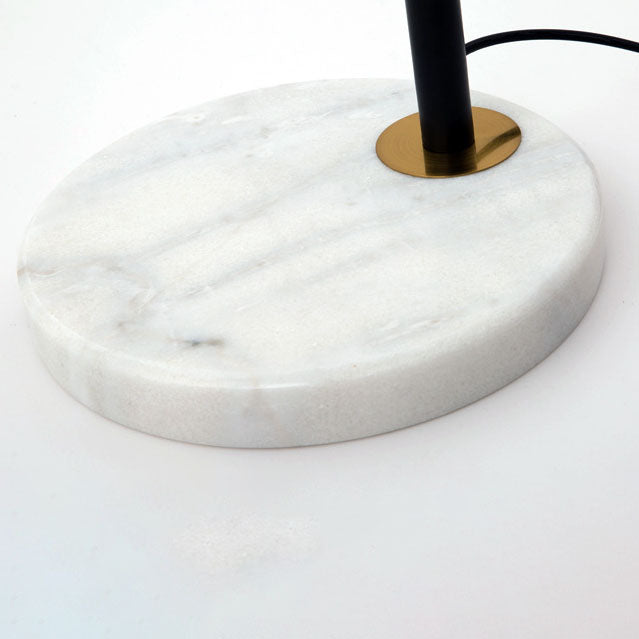 Glass Dome Marble Floor Lamp for Living Room