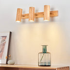 Modern Wood Track Wall Sconce for Bedroom and Hallway