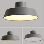 Flush Mount Ceiling Light Round Iron Acrylic Fixture for Bedroom