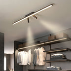 Linear Flush Mount Ceiling Light Acrylic LED Fixture for Kitchen
