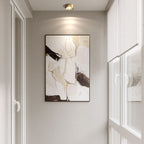 Ultra-Thin Copper LED Flush Mount Ceiling Light