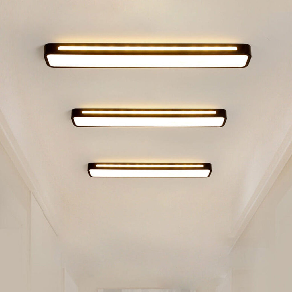 Linear LED Flush Mount Ceiling Light for Kitchen and Hallway