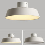 Flush Mount Ceiling Light Round Iron Acrylic Fixture for Bedroom