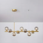 Aurelia Globe Chandelier — Glass Globe Cluster Ceiling Light for Dining Room