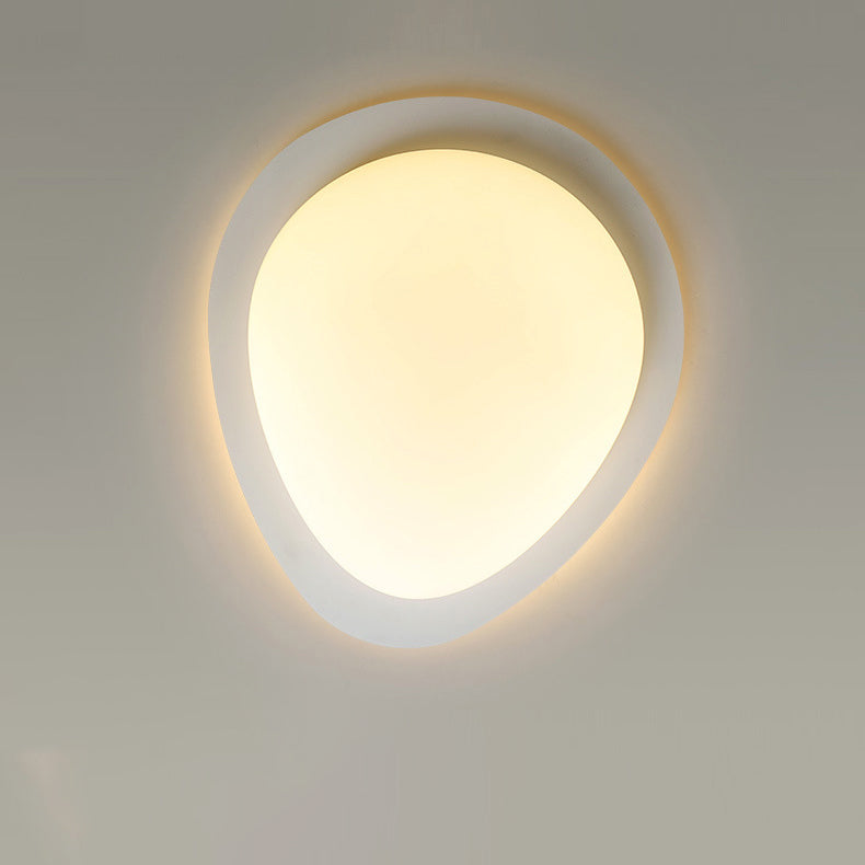 Scandinavian Pebble LED Flush Mount Ceiling Light for Bedroom