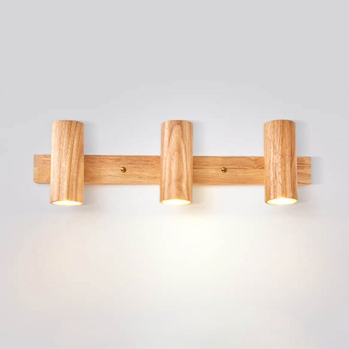 Modern Wood Track Wall Sconce for Bedroom and Hallway