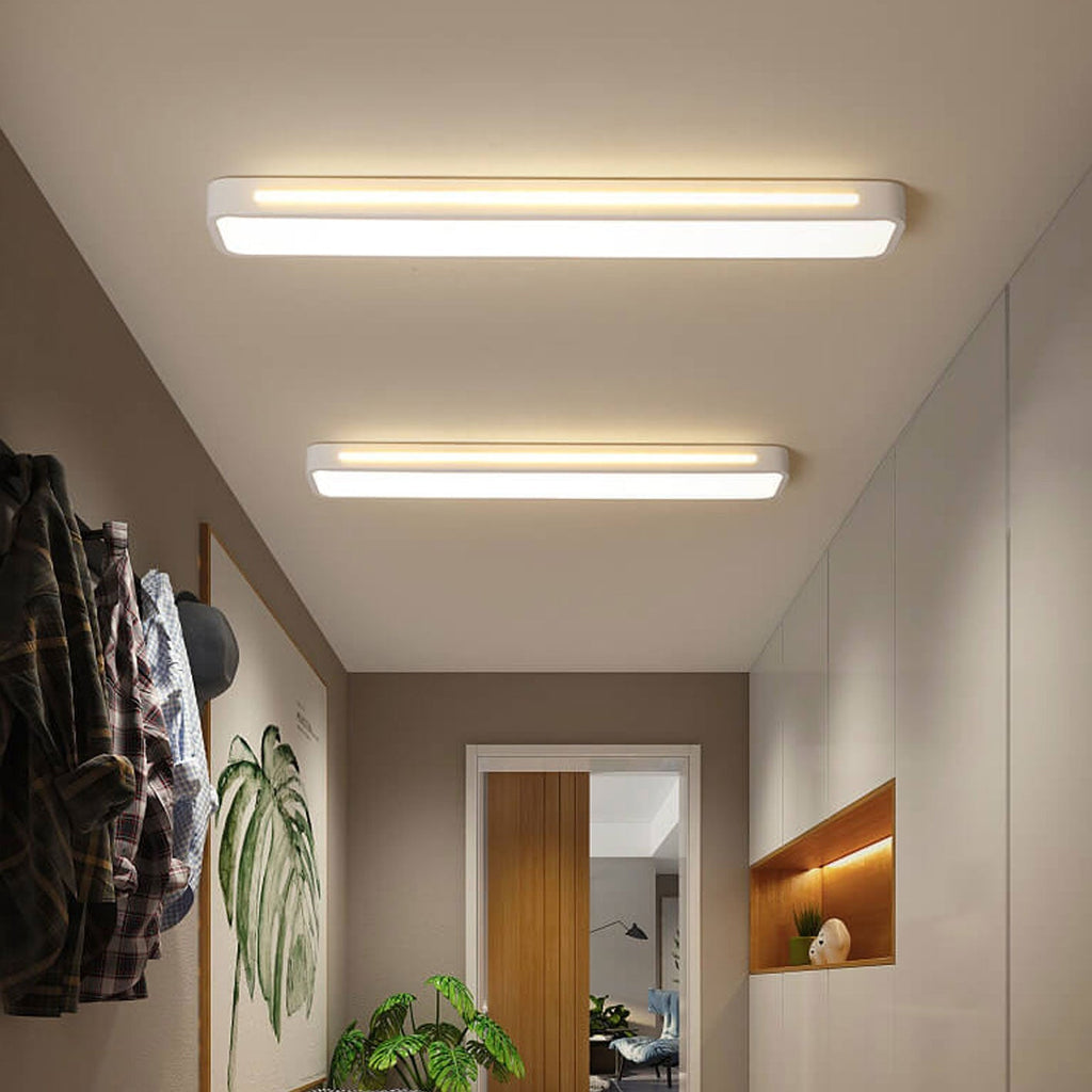 Linear LED Flush Mount Ceiling Light for Kitchen and Hallway