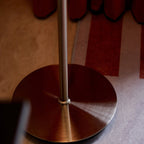 Retro Glass Floor Lamp for Living Room