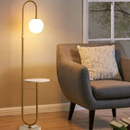 Marble Side Table Floor Lamp
