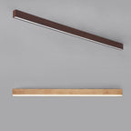 Wood Grain LED Flush Mount Ceiling Light for Living Room