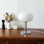Cream Glass Table Lamp for Bedroom