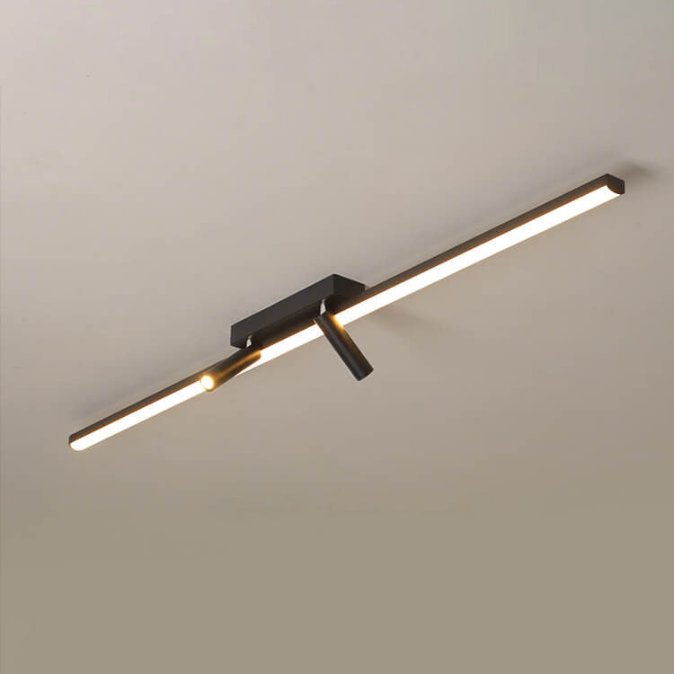 Linear Flush Mount Ceiling Light Acrylic LED Fixture for Kitchen