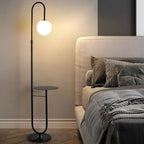 Marble Side Table Floor Lamp