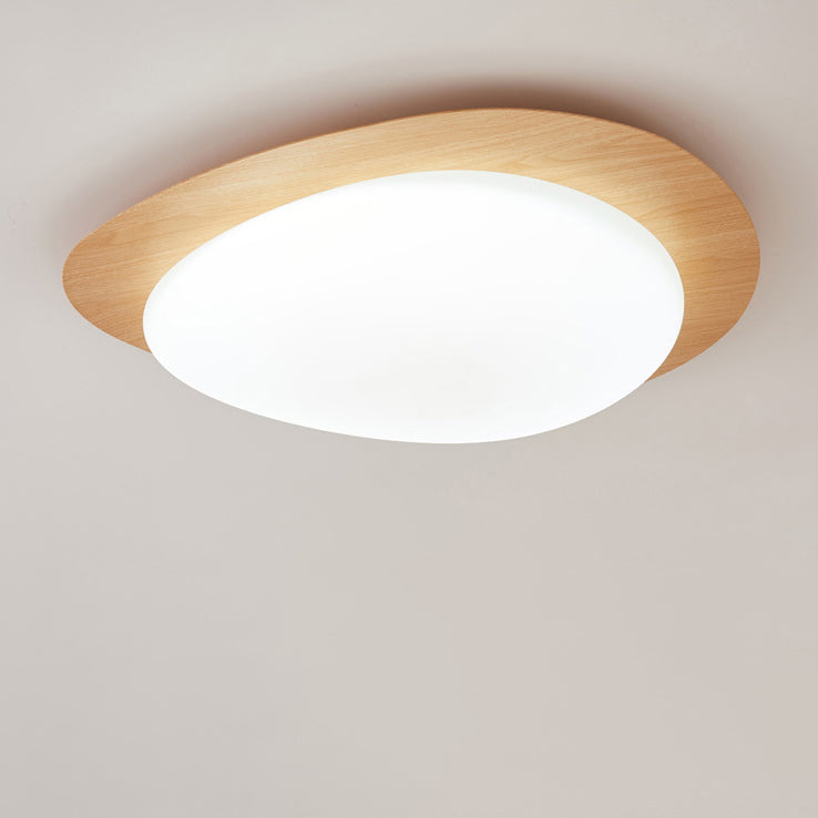 Scandinavian Pebble LED Flush Mount Ceiling Light for Bedroom