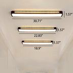 Linear LED Flush Mount Ceiling Light for Kitchen and Hallway