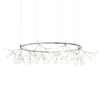 Black Firefly LED Chandelier — Branch Starburst Ceiling Light for Dining Room