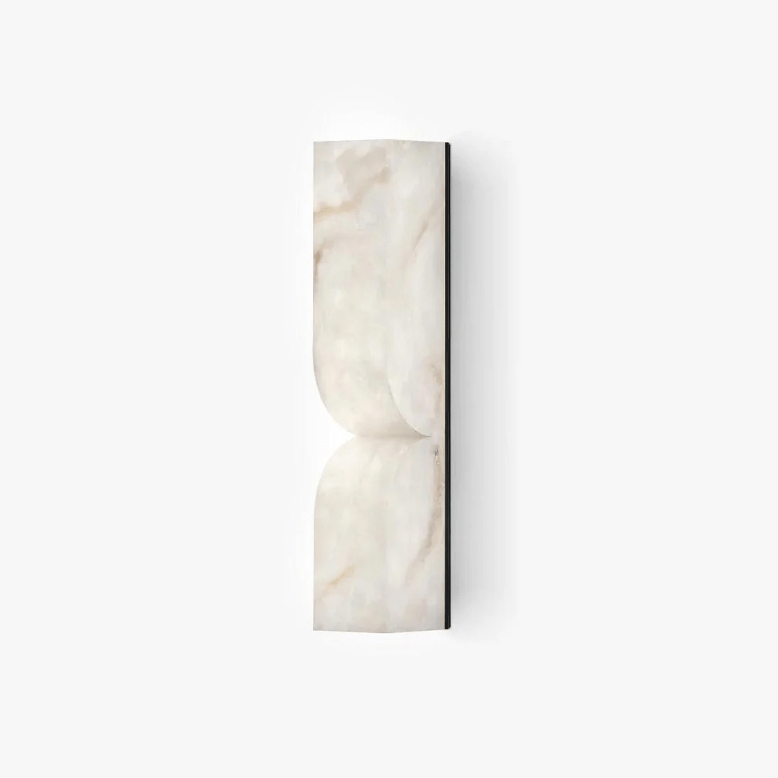 Alabaster Essence Wall Sconce — Carved Stone Wall Light for Bedroom & Hallway