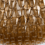 Amber Sorrento Chandelier — Grand Amber Glass Statement Light for High Ceilings