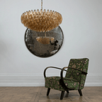 Amber Sorrento Chandelier — Grand Amber Glass Statement Light for High Ceilings