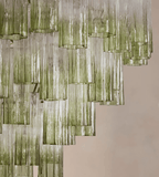 Chiara Chandelier — Pink Murano-Style Glass Ceiling Light for Dining Room