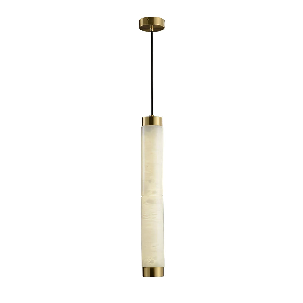Aria Alabaster Pendant Lamp — Cylinder Spanish Alabaster Hanging Light