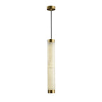 Aria Alabaster Pendant Lamp — Cylinder Spanish Alabaster Hanging Light