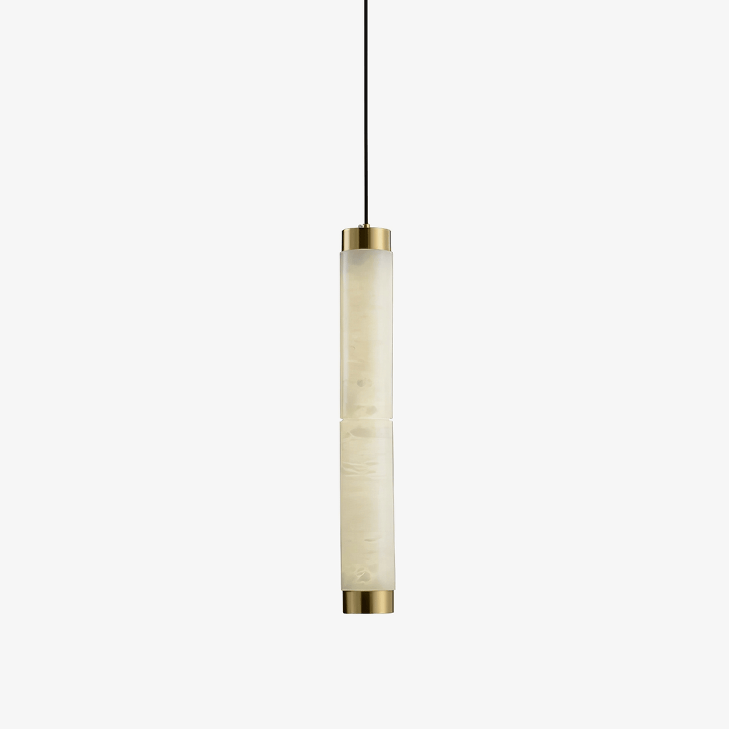 Aria Alabaster Pendant Lamp — Cylinder Spanish Alabaster Hanging Light