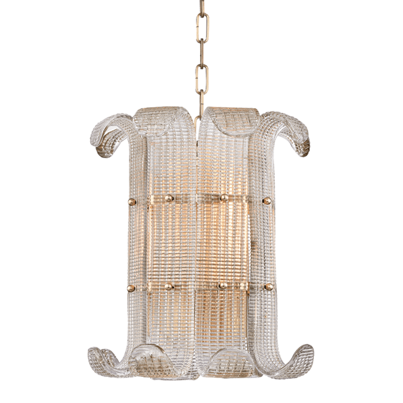Brasher Small Chandelier — Compact Glass Bubble Ceiling Light for Bedroom
