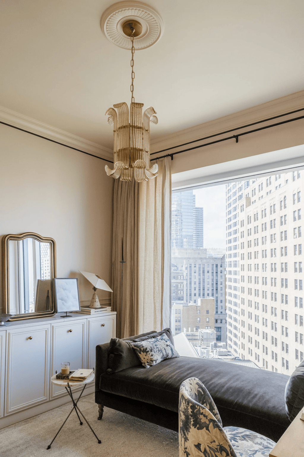 Brasher Small Chandelier — Compact Glass Bubble Ceiling Light for Bedroom