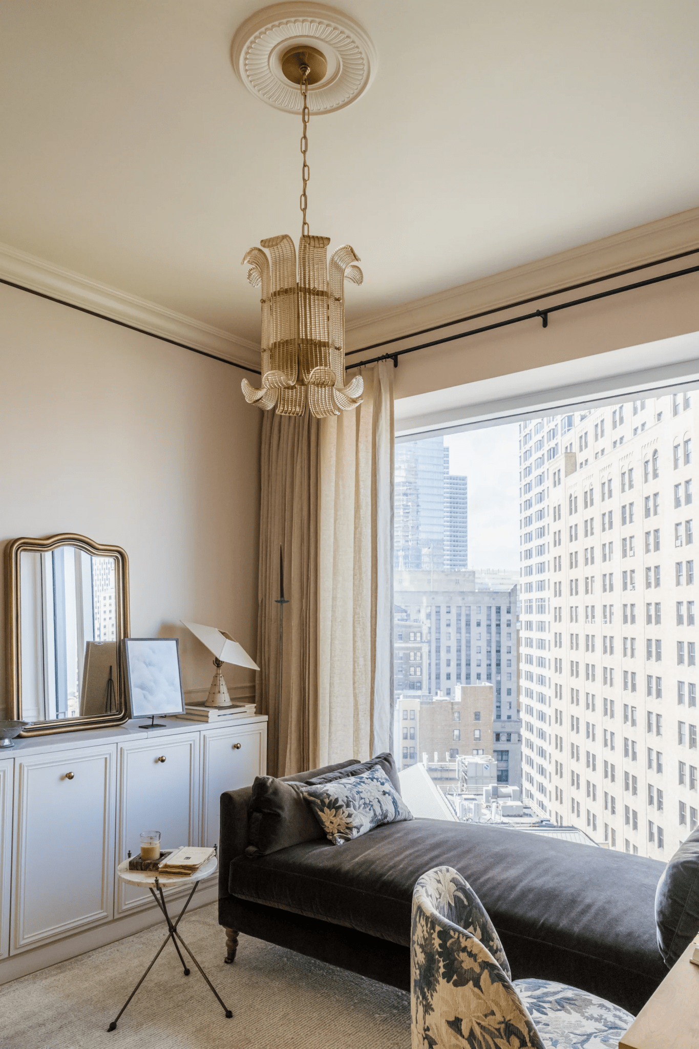 Brasher Small Chandelier — Compact Glass Bubble Ceiling Light for Bedroom
