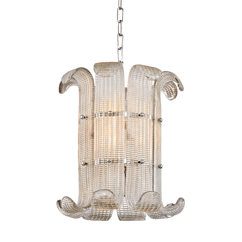 Brasher Small Chandelier — Compact Glass Bubble Ceiling Light for Bedroom
