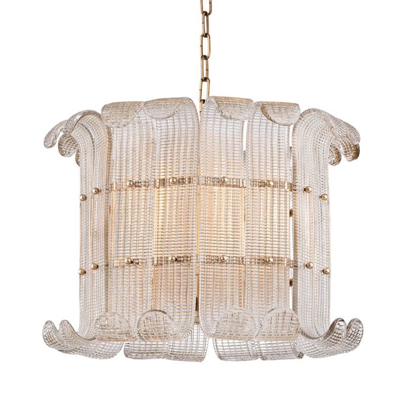 Brasher Chandelier — Champagne Glass Statement Ceiling Light for Dining Room
