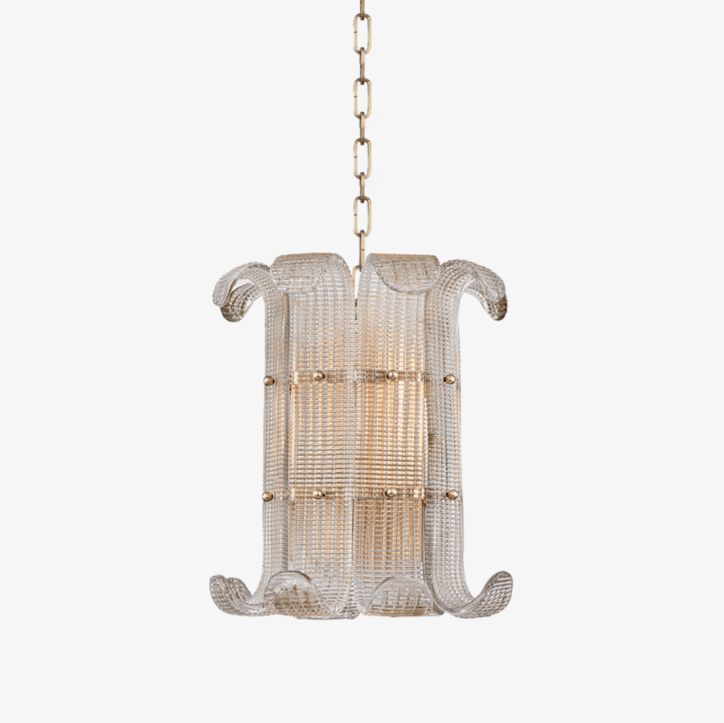 Brasher Small Chandelier — Compact Glass Bubble Ceiling Light for Bedroom