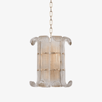 Brasher Small Chandelier — Compact Glass Bubble Ceiling Light for Bedroom