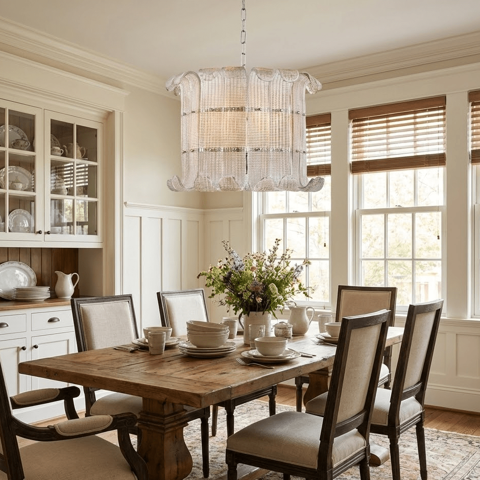 Brasher Chandelier — Champagne Glass Statement Ceiling Light for Dining Room